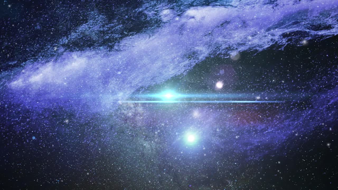 대우주에서 움직이는 은하의 모습