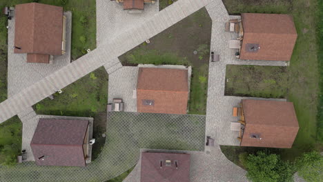 aerial view of a residential housing subdivision