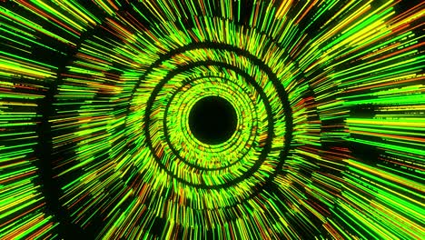 túnel abstractamente colorido