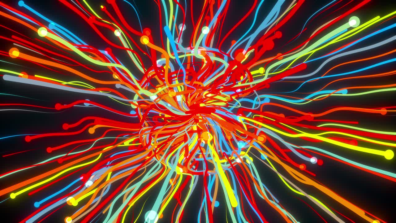 líneas de partículas de estallido