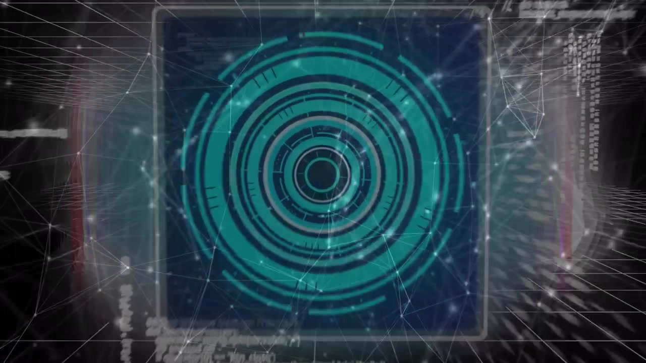 Animation of network of connections over globe