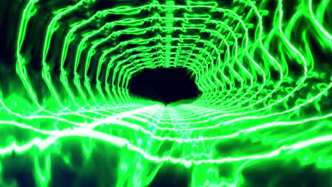 grafica animata di tunnel a cerchio 3d
