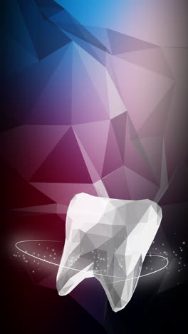 abstract polygonal tooth image