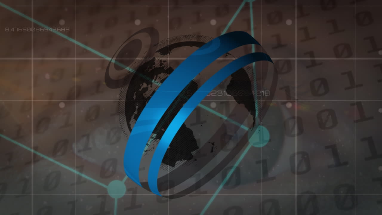 animación del globo sobre el procesamiento de datos