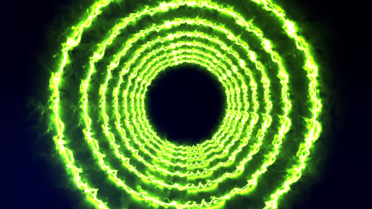 3D circle tunnel animation motion graphics