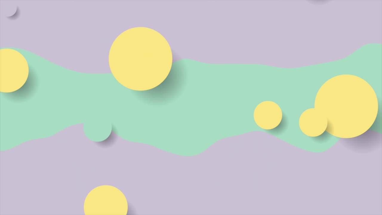 círculos abstractos coloridos y ondas de mínimo contraste fondo de movimiento