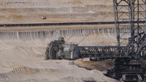 large bucket wheel excavator in hambach opencast lignite mine in the rhenish lignite mining area near düren