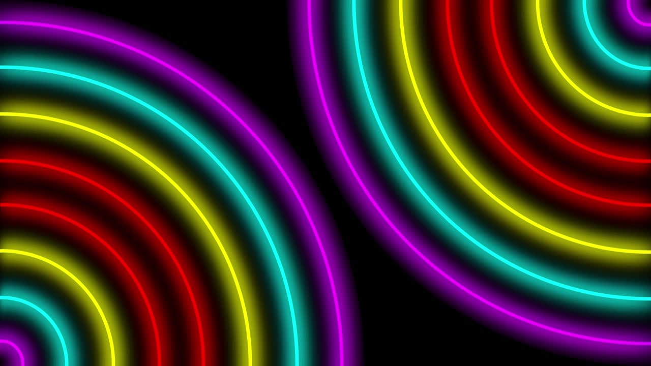 Neon line illumination animation motion graphics