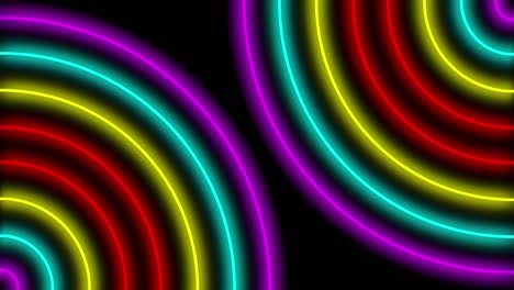 neon line illumination animation motion graphics