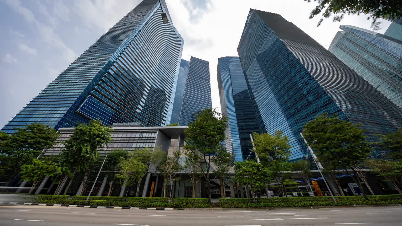 singapore central business district skyline