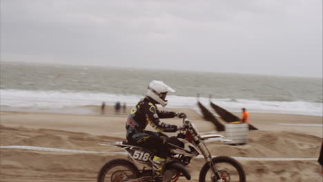 motocross event on the beach of zoutelande, netherlands