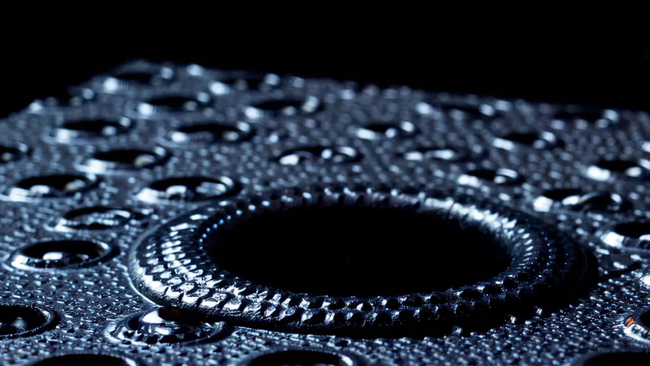 Close-up of Metal Surface with Sparks and Heat