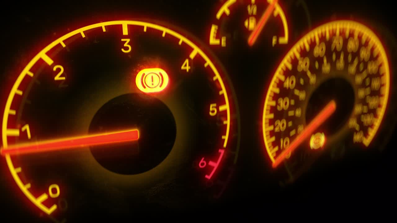 대시보드 경고등 켜져, 자동차 문제가, 배터리 부족, 엔진 고장, 사고