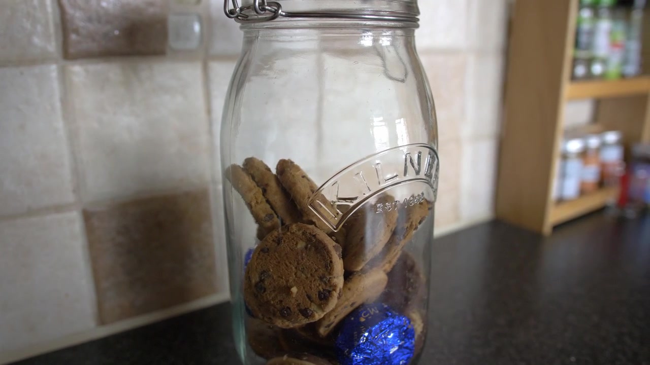 Biscotti in un barattolo di vetro