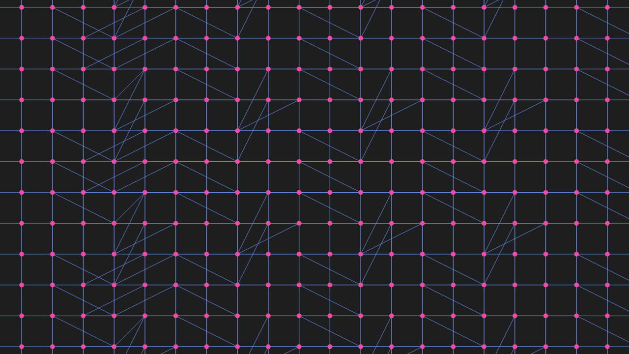 cuadrícula negra geométrica cautivadora de líneas y formas interconectadas