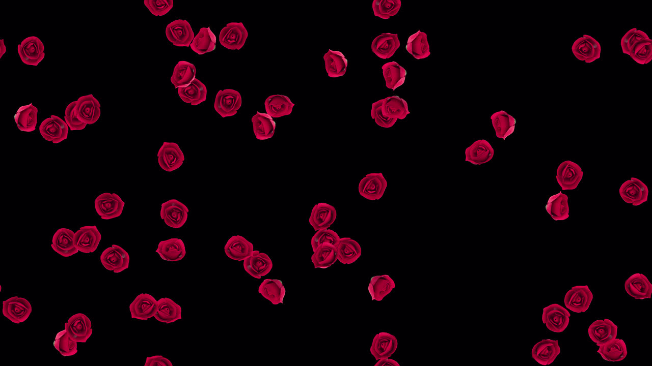은 장미 꽃 루프 타일 알파와 함께 소용돌이