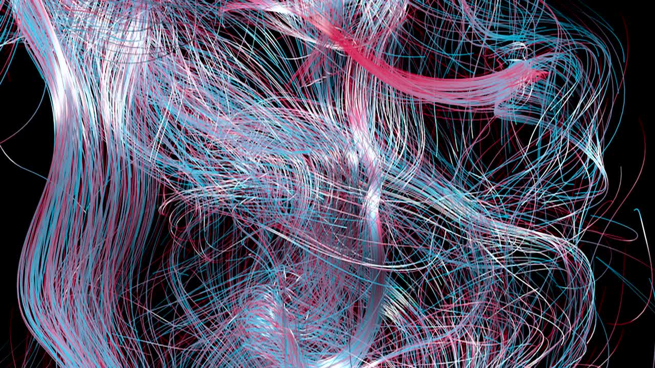 Abstract background with trail particles. Digital backdrop