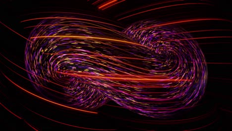 abstract glowing lines and particles