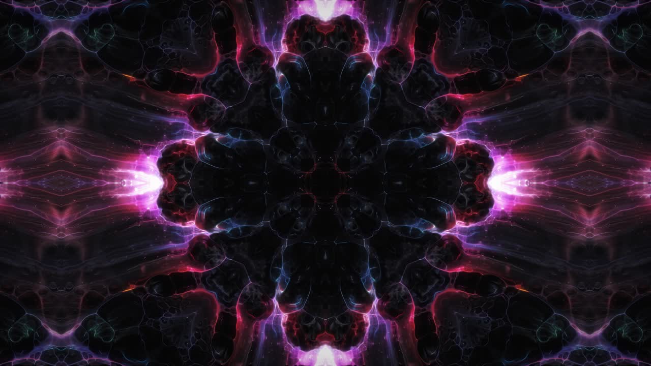 patrones de secuencia de caleidoscopio, fondo de gráficos de movimiento multicolor