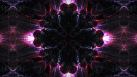 Kaleidoskop-Sequenzmuster,-Mehrfarbiger-Motion-Graphics-Hintergrund