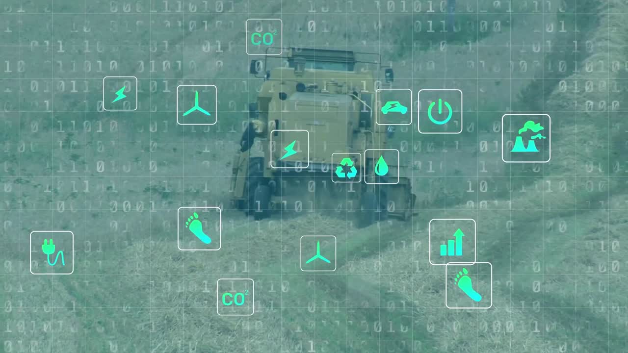 디지털 아이콘의 애니메이션과 필드 이상의 데이터 처리