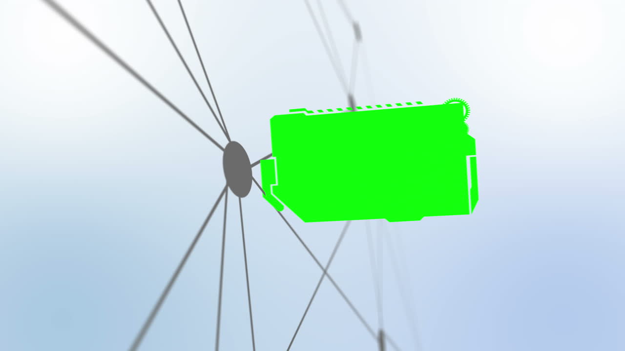 미래의 계획에 따라 녹색 스크린을 설치합니다.