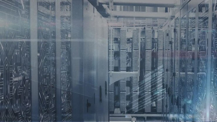 Animation of data processing over computer servers