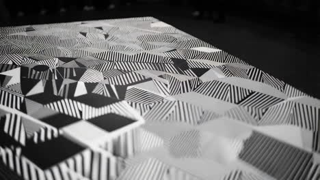 patrón geométrico abstracto en blanco y negro