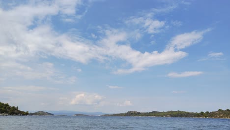 motion lapse timelapse of a tropical bay in vourvourou in halkidiki, northern greece