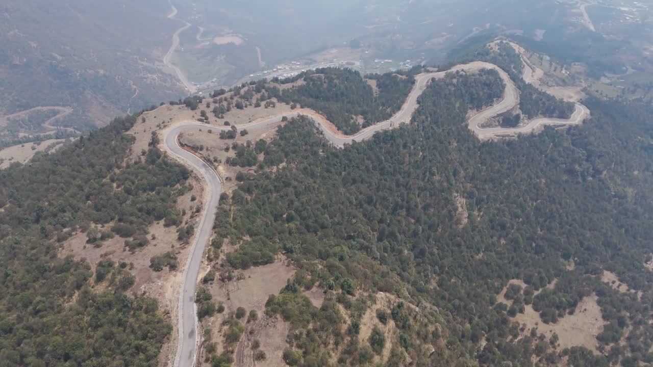 carreteras en las montañas de nepal