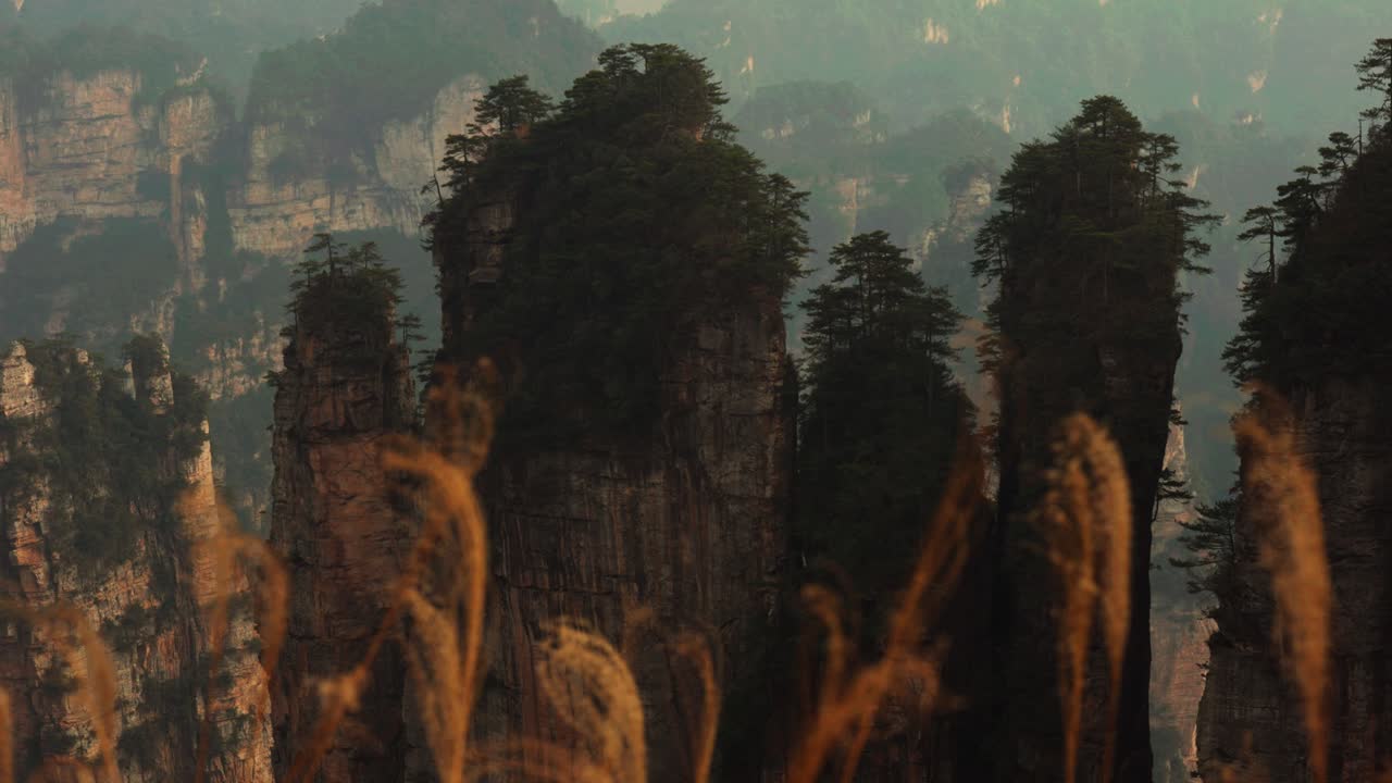 Wulingyuan Scenic Area Sandstone Towers, Vertical Landscape Detail