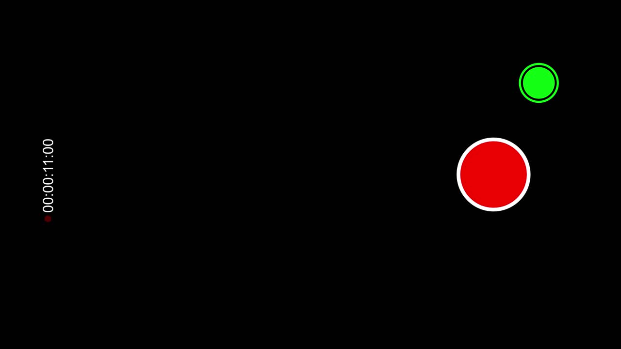 Timer with circles on black background