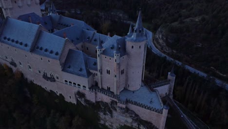 old castle on autumn day during sundown