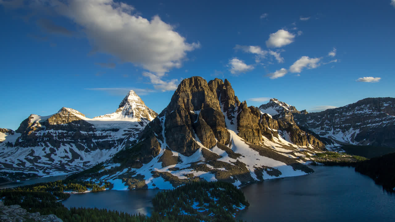 HD 0 Assiniboine solnedgang timelapse - Canada.
