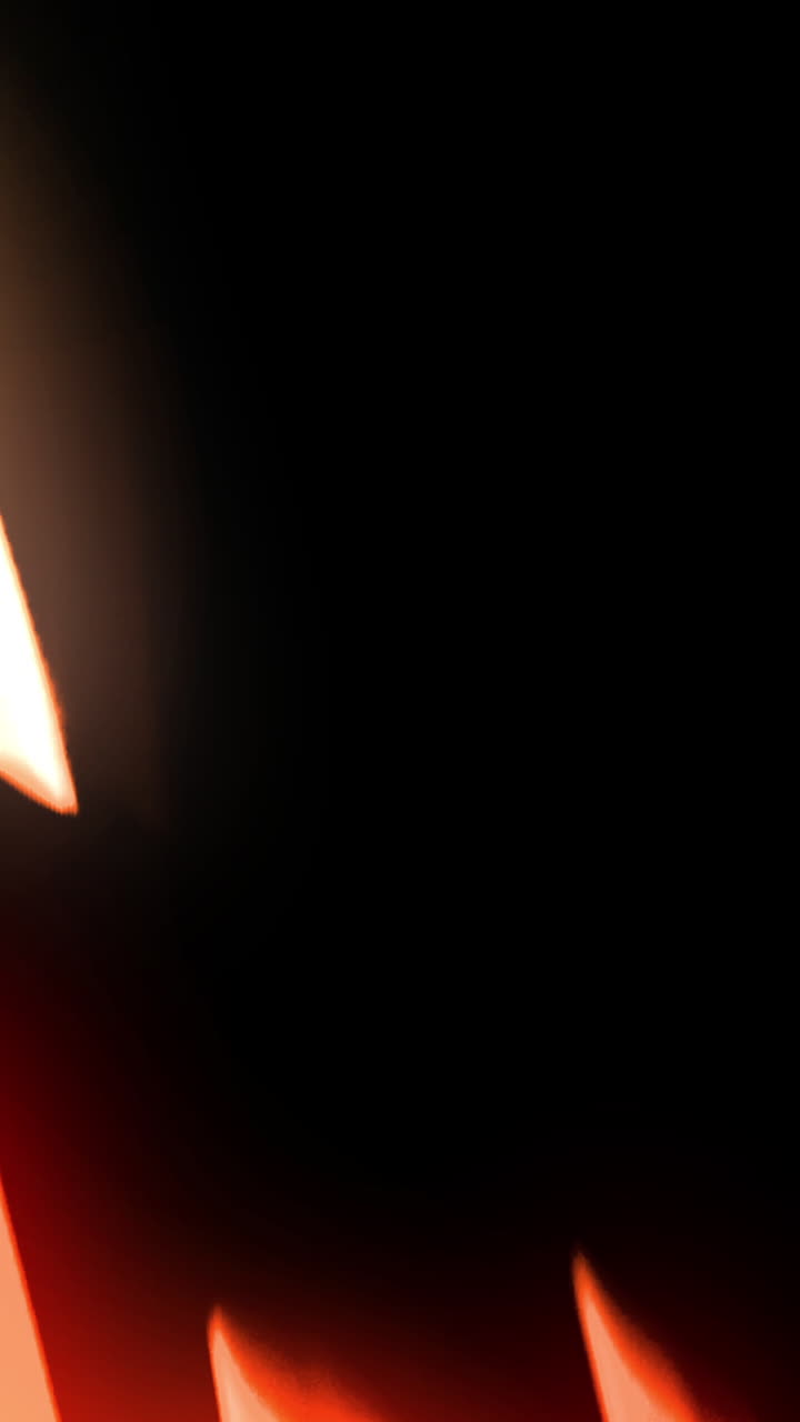 Dynamic Orange and Yellow Light Leaks on Black Background