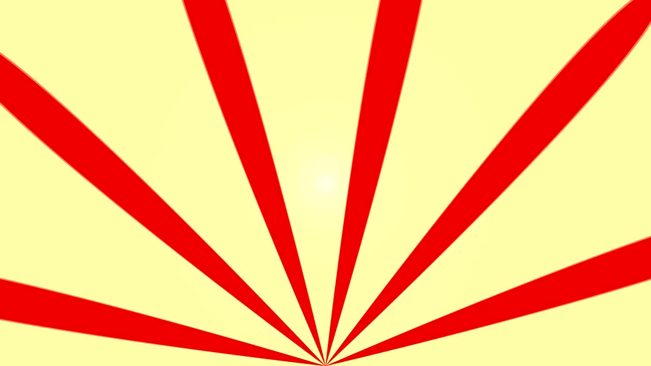 태양 의 애니메이션으로 추상적인 배경, 레트로 방사선 배경, 3d 렌더링