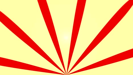 fondo abstracto con animación de rayos de sol. fondo radial retro. renderización en 3d