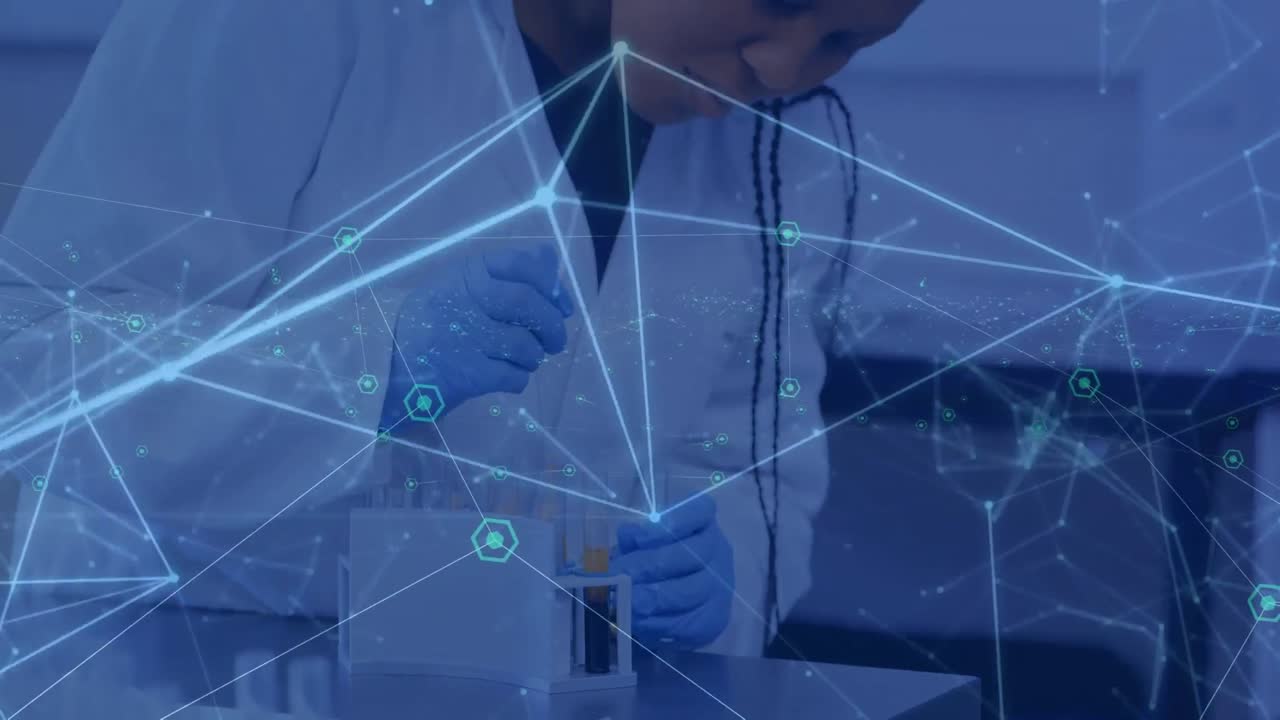 실험실에서 일하는 아프리카계 미국인 여성 과학자에 대한 연결망