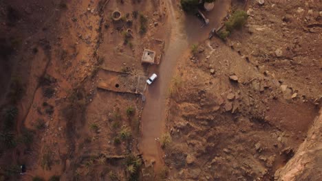 Ariel-view-of-a-town-in-Oasis-in-Mauritainia