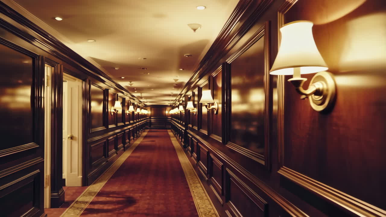 Elegant Hotel Corridor