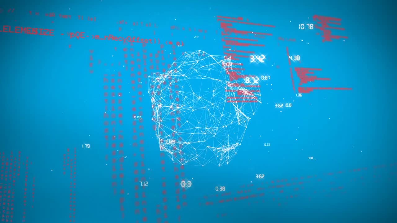 Digital composite of an irregular shaped sphere