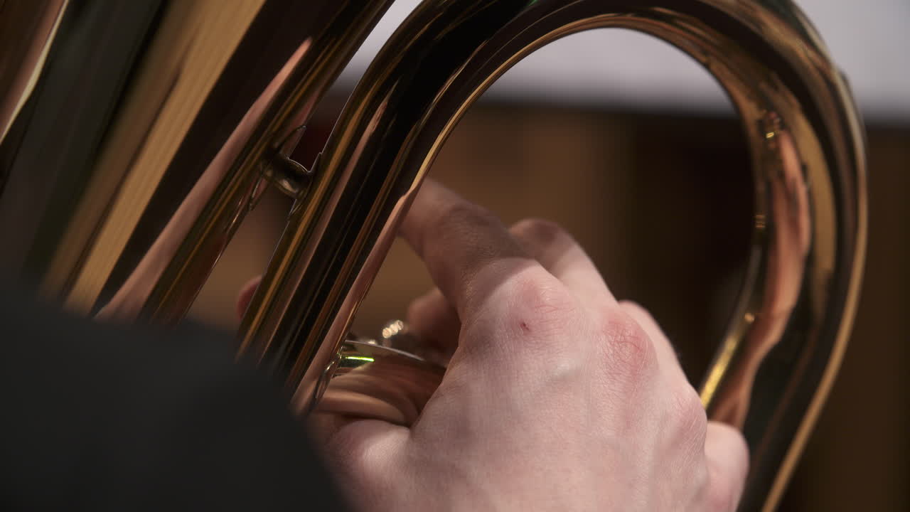 Musicista che suona la tromba al concerto 4