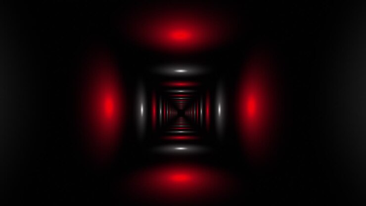 túnel de resplandor abstracto