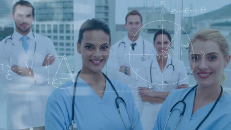 equipo médico posando para la cámara