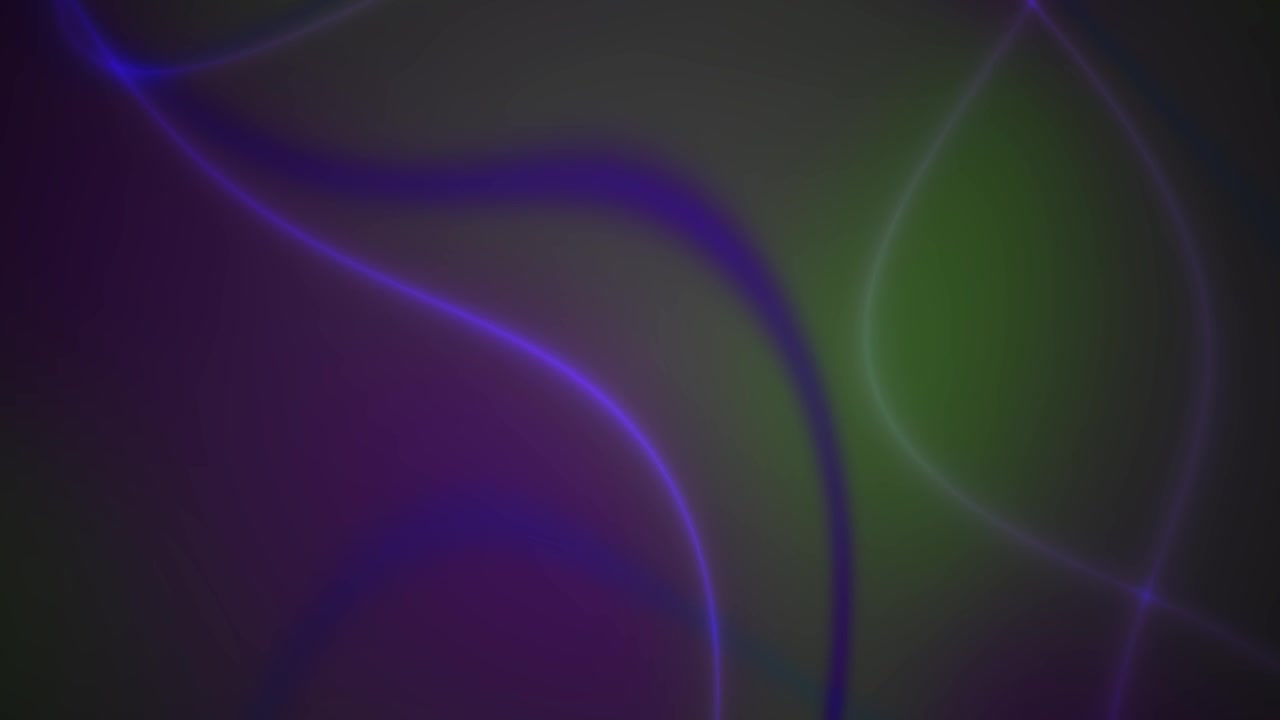 Abstract Motion Background with Flowing Purple and Green Light Waves
