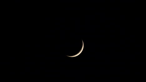 Leuchtende-Mondphase-Am-Nachthimmel---Nahaufnahme