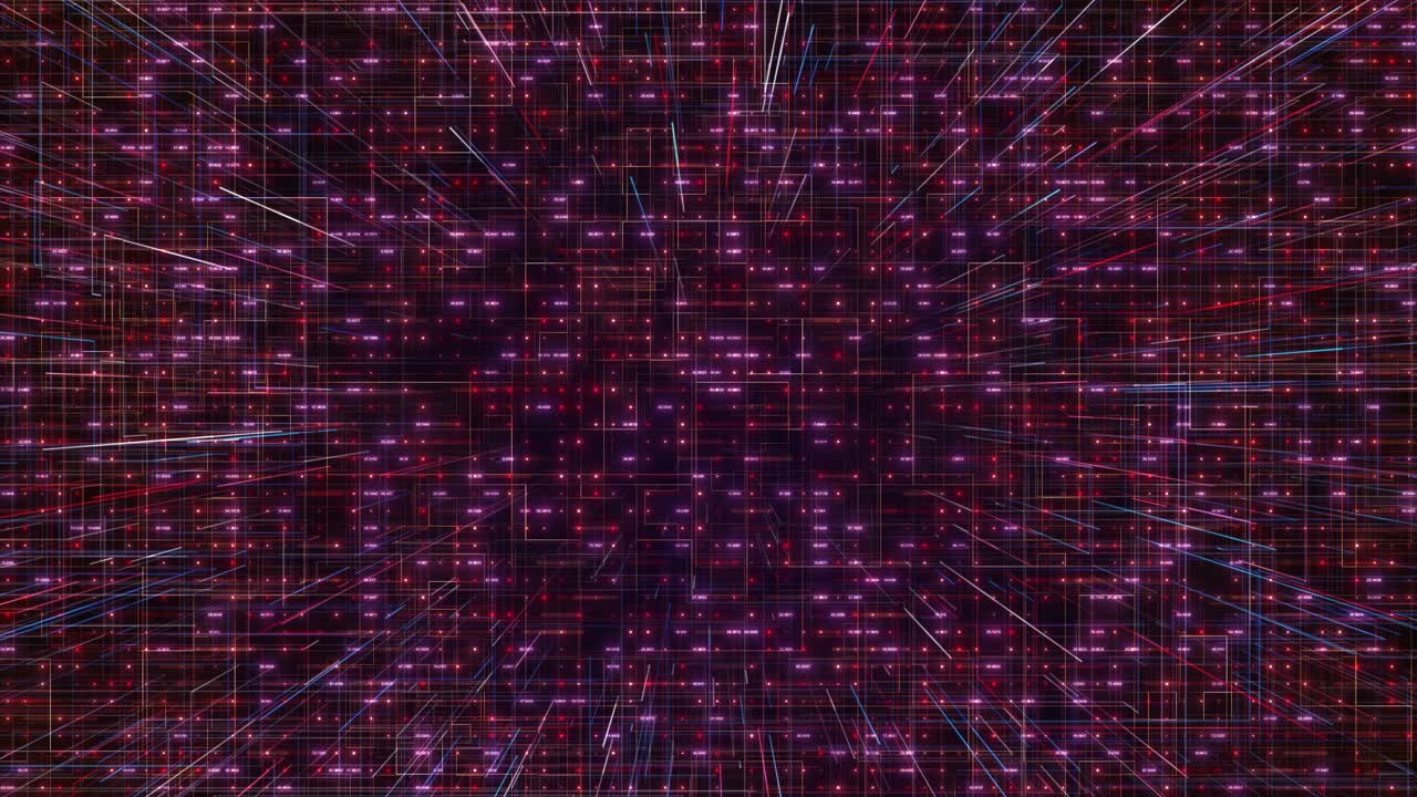 Big Data background with motion lines and random binary numbers and code
