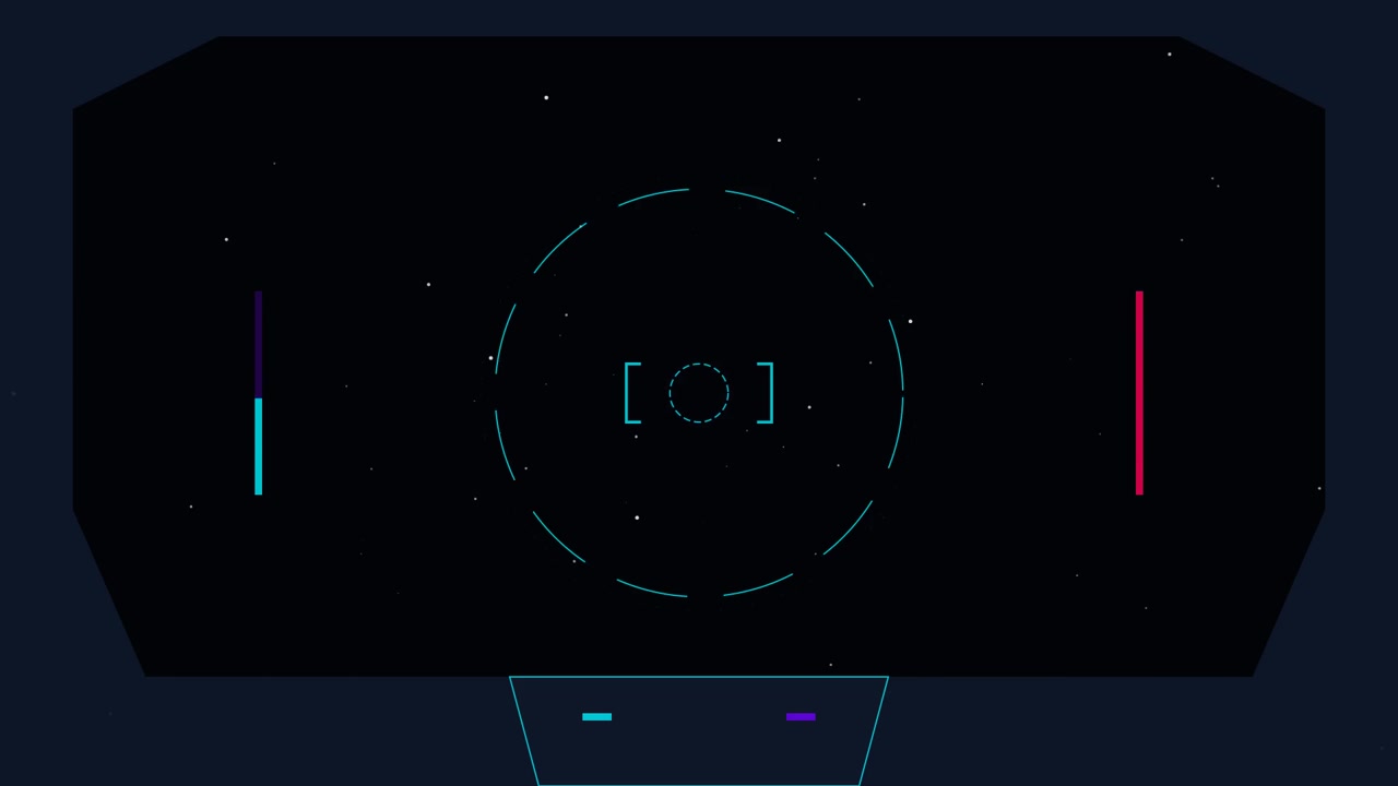 Retro Arcade Style Pong Game Interface with Glowing Neon Graphics