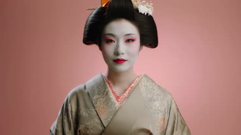 traditional japanese geisha portrait