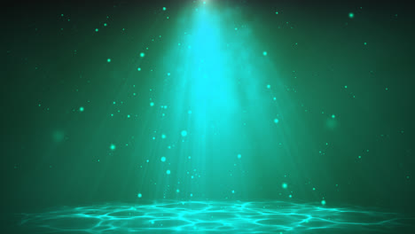 abstract underwater light show